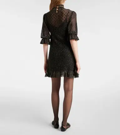 Chloé Chloé Ruffled lamé minidress | Thumbnail 5 Chloé Chloé Ruffled lamé minidress | Thumbnail 5