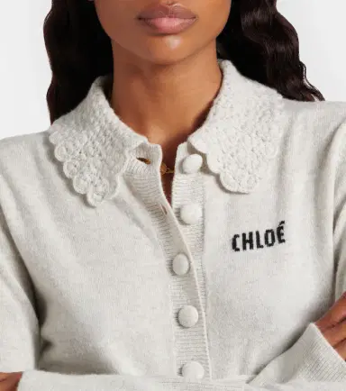 Chloé Chloé Logo wool cardigan | Thumbnail 2