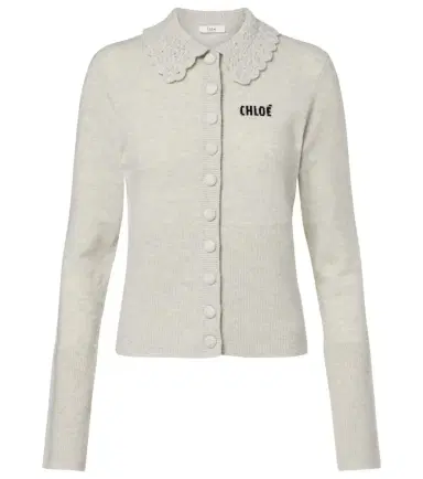 Chloé Chloé Logo wool cardigan | Thumbnail 1