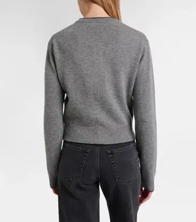 Chloé Chloé Logo wool and cashmere cardigan | Thumbnail 2 Chloé Chloé Logo wool and cashmere cardigan | Thumbnail 2