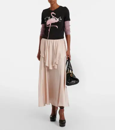 Chloé Chloé Logo cotton jersey T-shirt | Thumbnail 4 Chloé Chloé Logo cotton jersey T-shirt | Thumbnail 4