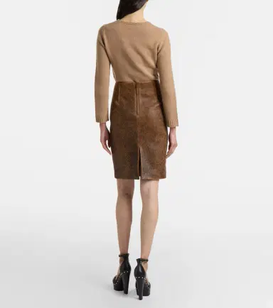 Chloé Chloé Leather miniskirt | Thumbnail 3
