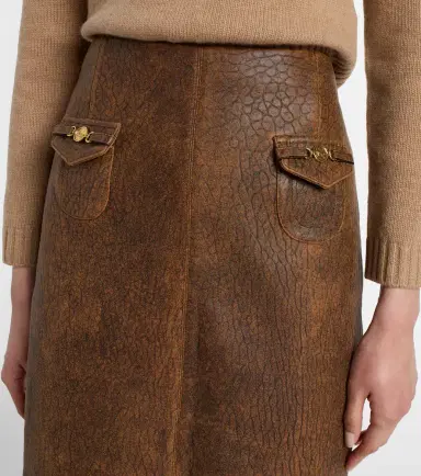 Chloé Chloé Leather miniskirt | Thumbnail 5