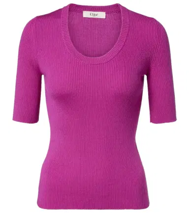 Chloé Chloé Ribbed-knit wool top | Thumbnail 1