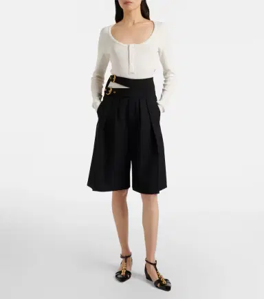 Chloé Chloé Virgin wool shorts | Thumbnail 2