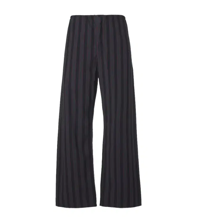 Maison Margiela Striped cotton wide-leg pants