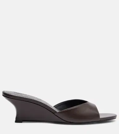 Staud Brigitte leather wedge mules | Thumbnail 4