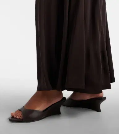 Staud Brigitte leather wedge mules | Thumbnail 5