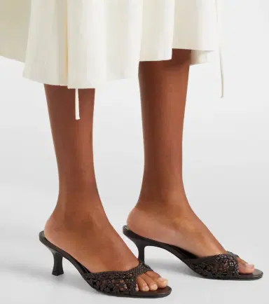 Staud Brigitte woven leather mules | Thumbnail 5