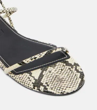 Staud Laurel snake-effect leather sandals | Thumbnail 2 Staud Laurel snake-effect leather sandals | Thumbnail 2