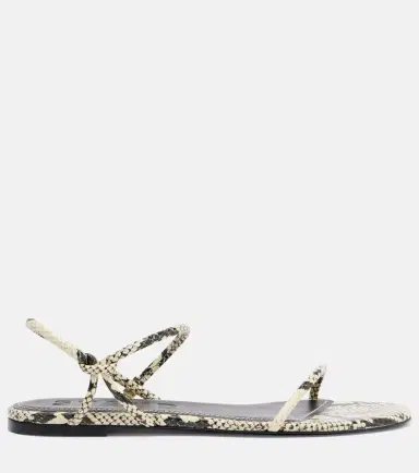 Staud Laurel snake-effect leather sandals | Thumbnail 3 Staud Laurel snake-effect leather sandals | Thumbnail 3