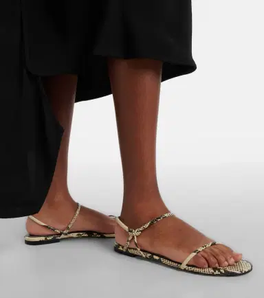 Staud Laurel snake-effect leather sandals | Thumbnail 6 Staud Laurel snake-effect leather sandals | Thumbnail 6