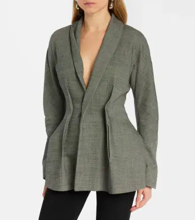 Magda Butrym Draped wool-blend blazer | Thumbnail 3