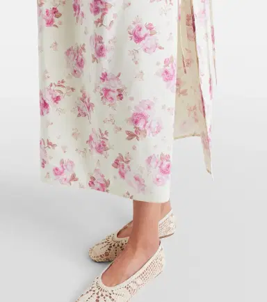 Magda Butrym Floral silk midi skirt | Thumbnail 5
