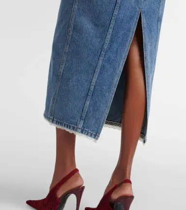 Magda Butrym Strapless denim bustier dress | Thumbnail 5