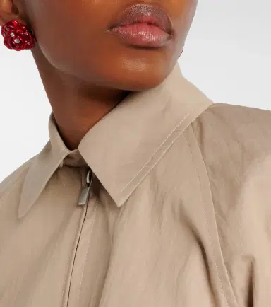 Magda Butrym Cotton-blend blouson jacket | Thumbnail 3 Magda Butrym Cotton-blend blouson jacket | Thumbnail 3