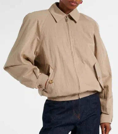 Magda Butrym Cotton-blend blouson jacket | Thumbnail 4 Magda Butrym Cotton-blend blouson jacket | Thumbnail 4