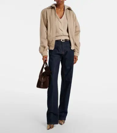 Magda Butrym Cotton-blend blouson jacket | Thumbnail 6 Magda Butrym Cotton-blend blouson jacket | Thumbnail 6