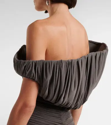 Magda Butrym Asymmetric one-shoulder ruched bustier dress | Thumbnail 5 Magda Butrym Asymmetric one-shoulder ruched bustier dress | Thumbnail 5