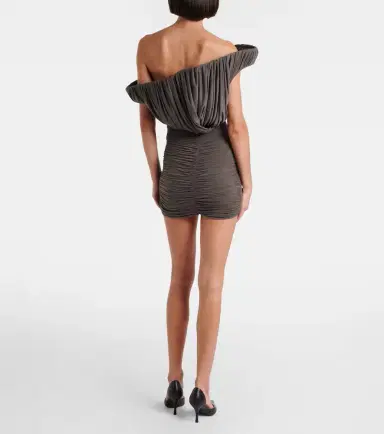 Magda Butrym Asymmetric one-shoulder ruched bustier dress | Thumbnail 6 Magda Butrym Asymmetric one-shoulder ruched bustier dress | Thumbnail 6