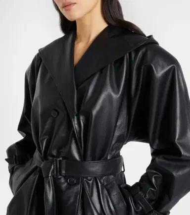 Magda Butrym Hooded leather jacket | Thumbnail 3 Magda Butrym Hooded leather jacket | Thumbnail 3