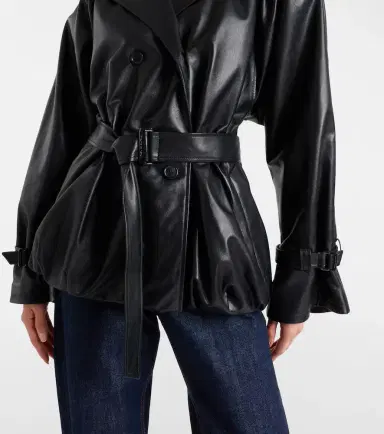Magda Butrym Hooded leather jacket | Thumbnail 4 Magda Butrym Hooded leather jacket | Thumbnail 4