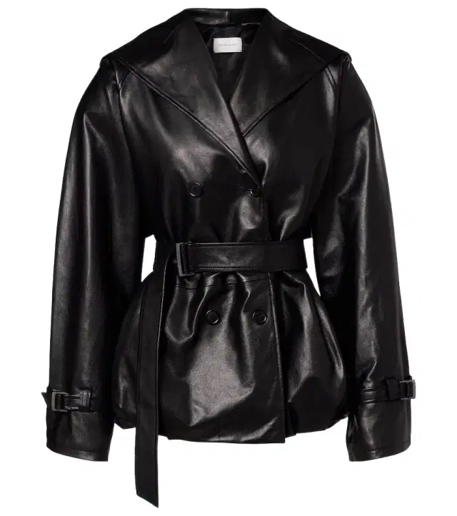 Magda Butrym Hooded leather jacket