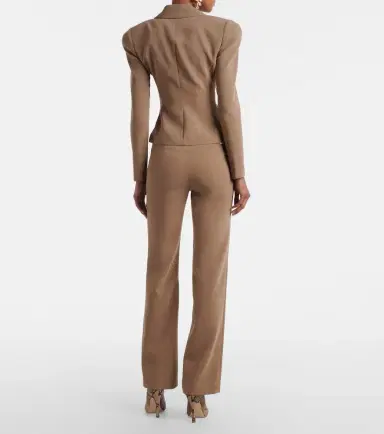 Magda Butrym Lace-trimmed wool straight pants | Thumbnail 3