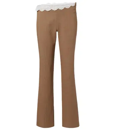 Magda Butrym Lace-trimmed wool straight pants | Thumbnail 1