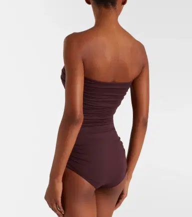 Magda Butrym Floral-appliqué ruched swimsuit | Thumbnail 4