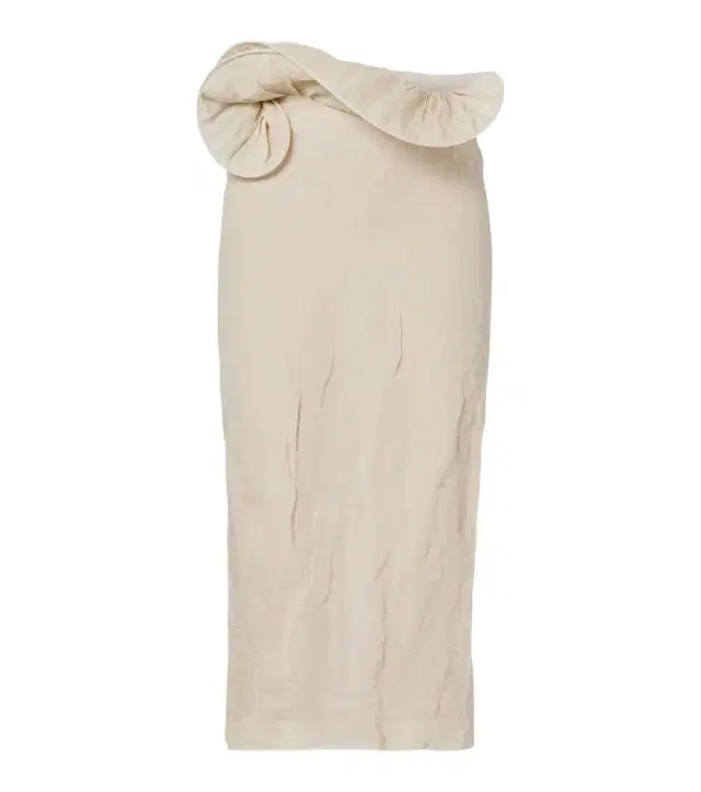 Asymmetric midi skirt