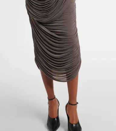 Magda Butrym Draped jersey midi skirt | Thumbnail 4