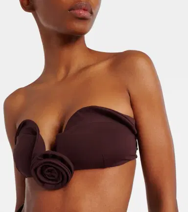 Magda Butrym Floral-appliqué bikini top | Thumbnail 3 Magda Butrym Floral-appliqué bikini top | Thumbnail 3