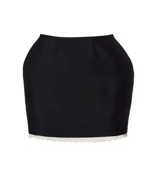 Magda Butrym Lace-trimmed wool and mohair miniskirt
