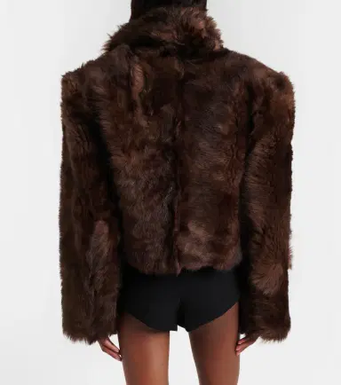Magda Butrym Cropped shearling jacket | Thumbnail 6 Magda Butrym Cropped shearling jacket | Thumbnail 6
