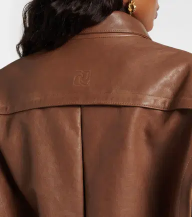 Magda Butrym Belted oversized leather jacket | Thumbnail 4 Magda Butrym Belted oversized leather jacket | Thumbnail 4