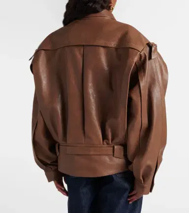 Magda Butrym Belted oversized leather jacket | Thumbnail 6 Magda Butrym Belted oversized leather jacket | Thumbnail 6