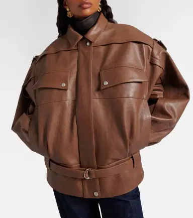 Magda Butrym Belted oversized leather jacket | Thumbnail 7 Magda Butrym Belted oversized leather jacket | Thumbnail 7