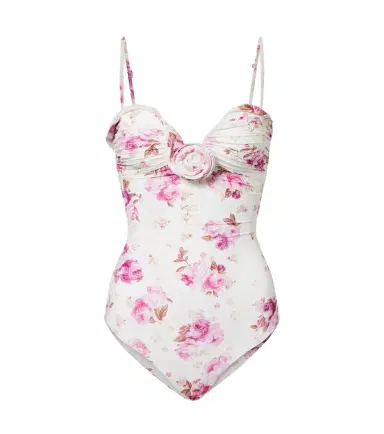 Magda Butrym Floral ruched swimsuit | Thumbnail 1