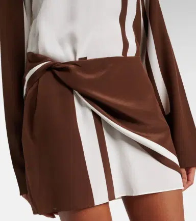 SIR. Printed silk satin minidress | Thumbnail 5