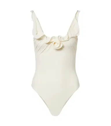Magda Butrym Floral-appliqué swimsuit | Thumbnail 1 Magda Butrym Floral-appliqué swimsuit | Thumbnail 1