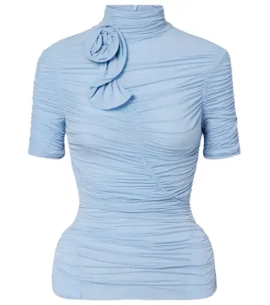 Magda Butrym Floral-appliqué ruched top | Thumbnail 1