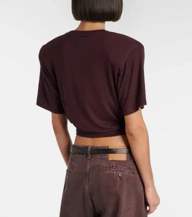 Magda Butrym Floral-appliqué jersey T-shirt | Thumbnail 3