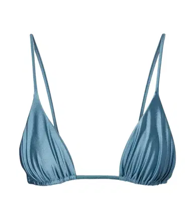 Jade Swim Via metallic-effect bikini top | Thumbnail 1