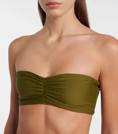 Jade Swim Ava ruched bandeau bikini top | Thumbnail 2