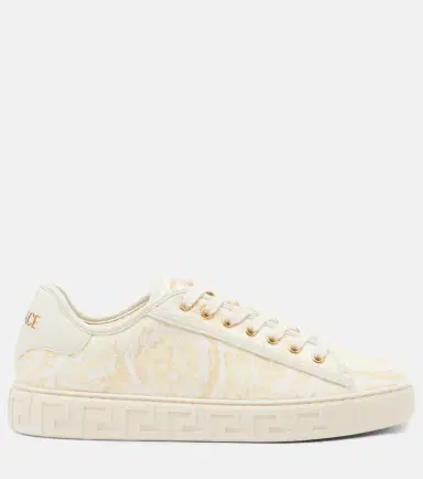 Versace Greca canvas sneakers | Thumbnail 4 Versace Greca canvas sneakers | Thumbnail 4