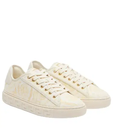 Versace Greca canvas sneakers | Thumbnail 1 Versace Greca canvas sneakers | Thumbnail 1