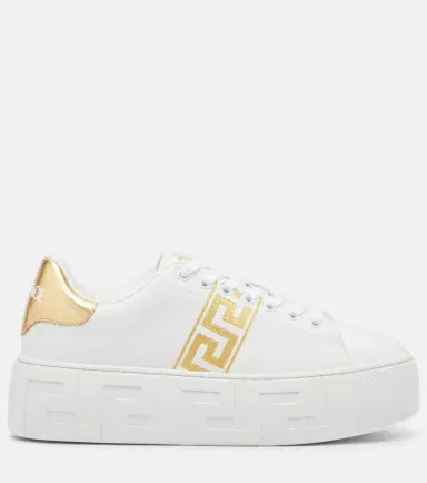 Versace Greca embroidered sneakers | Thumbnail 4 Versace Greca embroidered sneakers | Thumbnail 4