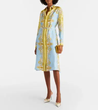Versace Gianni Ribbon 85 leather slingback pumps | Thumbnail 5