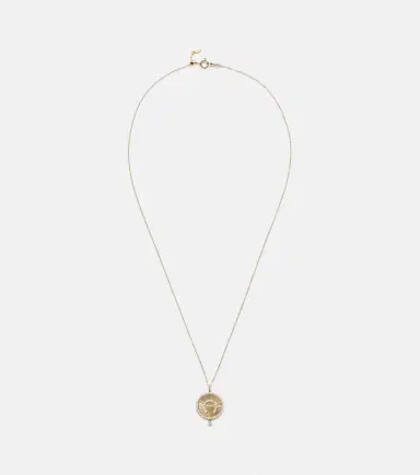 Persee Persée Lucky Charm Horseshoe 18kt gold necklace with diamonds | Thumbnail 1